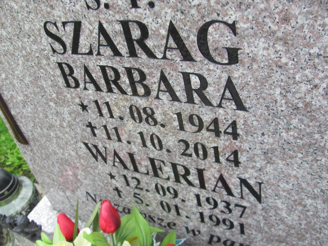 Walerian Szarag 1937 Młynary - Grobonet - Wyszukiwarka osób pochowanych
