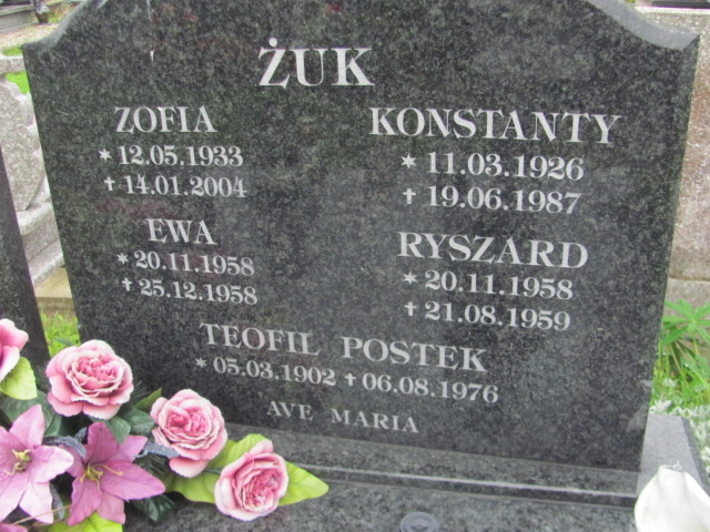 Konstanty Żuk 1926 Młynary - Grobonet - Wyszukiwarka osób pochowanych