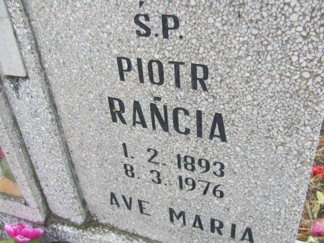 Piotr Rańcia 1893 Młynary - Grobonet - Wyszukiwarka osób pochowanych