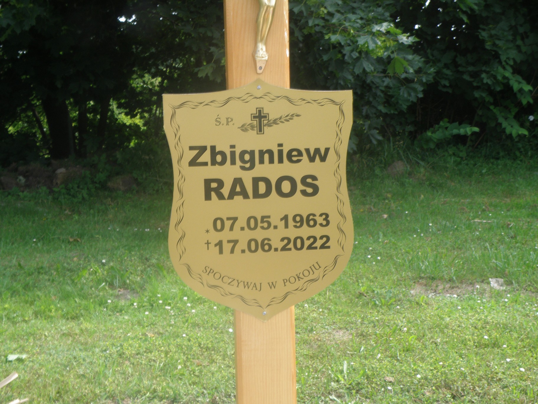 Grób ZBigniew Rados
