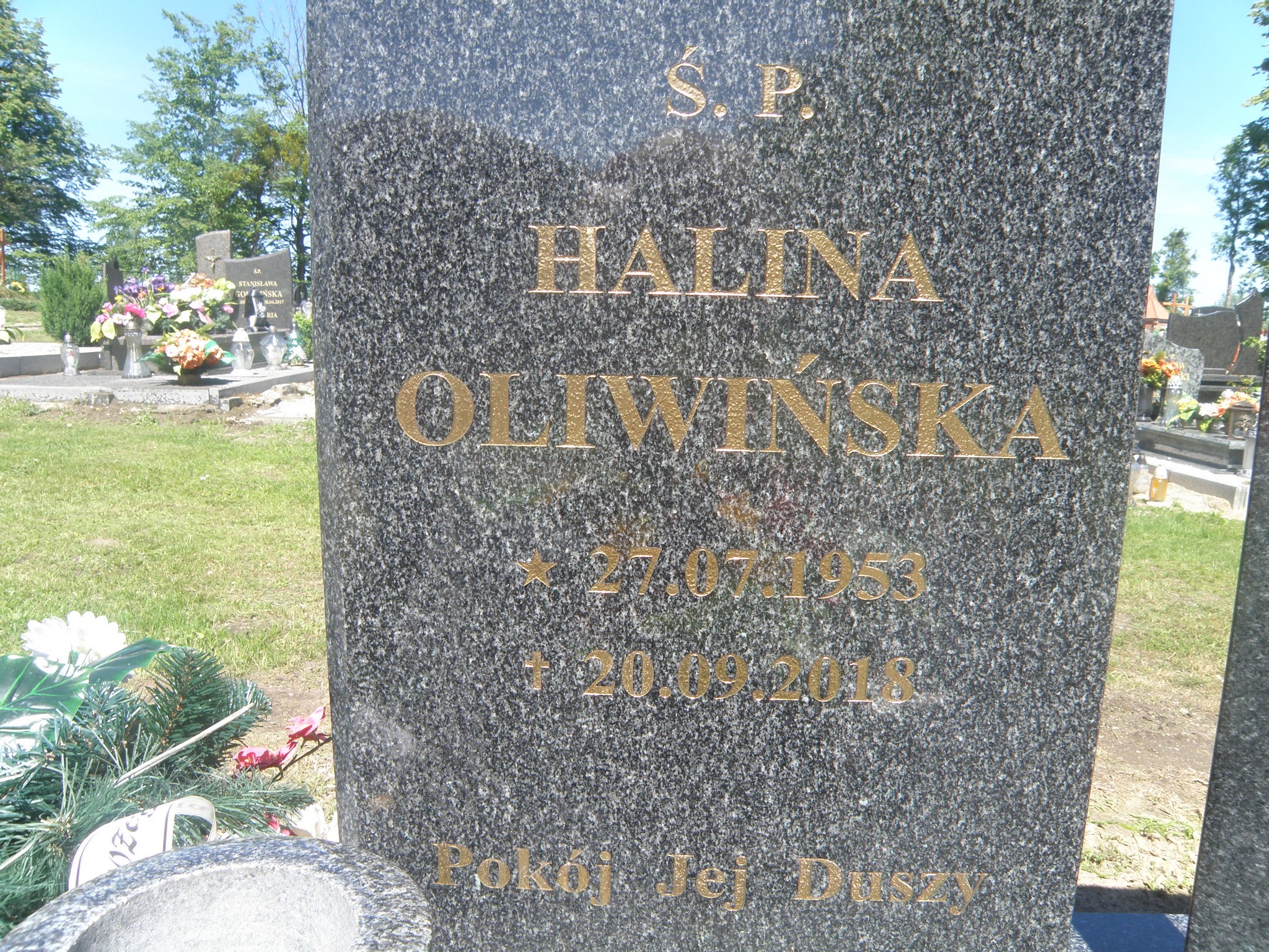 Grób Halina Oliwińska