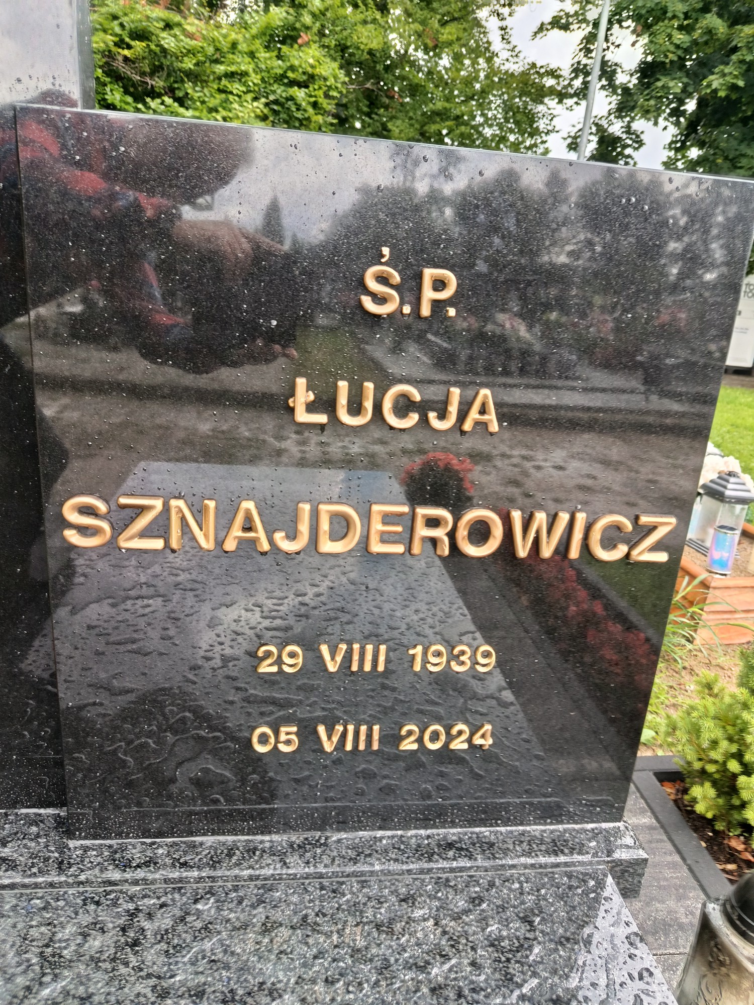 Grób Łucja Sznajderowicz