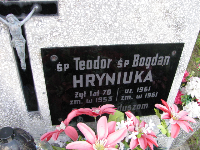 Bogdan Hryniuka 1961 Młynary - Grobonet - Wyszukiwarka osób pochowanych