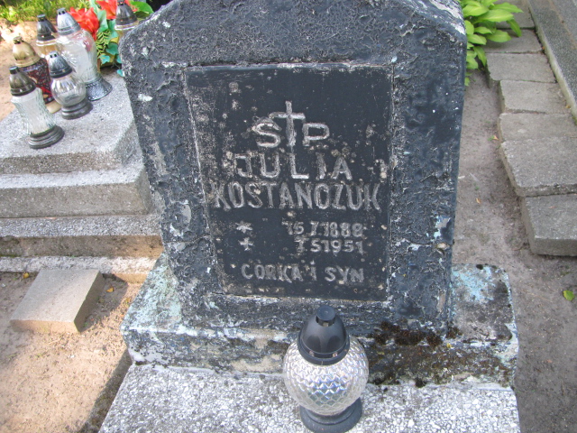 Grób Julia Kostańczuk